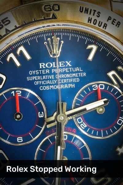 rolex second hand stopped moving|rolex watch maintenance.